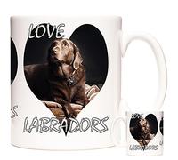 Brown Chocolate Labrador Mug, Love Labradors. Dog Coffee Mug/Tea Mug. 11oz Ceramic Gift Mug