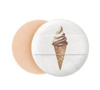 brown chote sweet ice pattern Air Cushion Makeup Foundation Sponge Powder Puff
