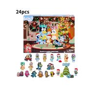 (Brown) Christmas Bluey Scooby Doo Advent Calendar 24 Gifts Box Toy Festivals Countdown