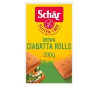 Brown Ciabatta Rolls 200G X 6 Pack, Gluten and wheat free brown ciabatta rolls, With buckwheat and sourdough, High in fibre, Lactose and wheat-free, Suitable for vegans