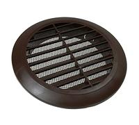 Brown Circle Round Air Vent Fit 100 to 150 mm Round Ducting Ventilation Cover Supply Fly Net
