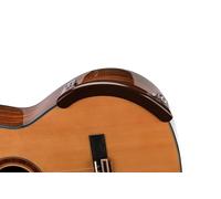 Brown color arm rest by Alba GB, non-adhesive, Student model, armrest for classical guitar and for flamenco guitar