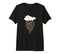 Brown Color Cloud Planes Brown Graphic Premium T-Shirt