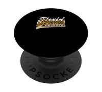 Brown Color Flexin'-X3 Brown Graphic PopSockets Adhesive PopGrip