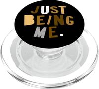 Brown Color Just How I Be Brown Graphic PopSockets PopGrip for MagSafe