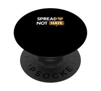 Brown Color Love Not Hate Brown Graphic PopSockets Adhesive PopGrip