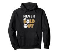 Brown Color Never Sold Out Brown Graphic Pullover Hoodie