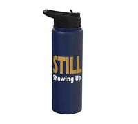 Brown Color Still Showing Up. Brown Graphic Stainless Steel Insulated Water Bottle