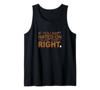 Brown Color You Can Hate Me Now Brown Graphic Tank Top