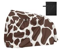 Brown Cow Print Waterproof Bike Cover with Lock Holes Indoor Outdoor Storage Mountain Bike Cover Fits for Most protectores para bicicletas