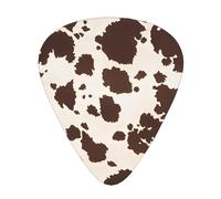 Brown Cow Spots,12 Pcs Guitar Pick,3 Different Thickness Plectrums for Acoustic Guitar Bass Ukulele (0.46mm 0.96mm 0.71mm)