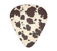 Brown Cow Spots Guitar Plectrums Classical Triangle Bass Acoustic And Electric Guitar Plectrums For Guitarists 12 Pieces