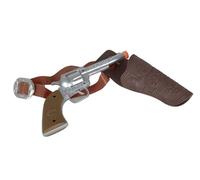 Brown Cowboy Holster with Toy Gun and Belt Western Fancy Dress Party Costume Accessory