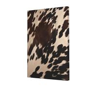 Brown Cowhide 1 Printed Wooden Framed Cotton Wall Art 40x60 CM, Modern Canvas Print Picture, Elegant Home Office Hotel Decor