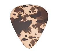 Brown Cowhide Art Guitar Picks - Guitar Accessories - Guitar Picks For Acoustic Guitar Electric Guitar Bass Guitar For Men Women Professional Guitarist Musicians And Beginner