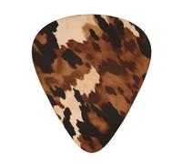 Brown Cowhide Art High-Quality, Wear-Resistant And Tough Guitar Picks Give You A Different Musical Experience
