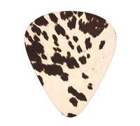 Brown Cowhide Fashion Colour Guitar Picks 12 Pack, For Acoustic Guitar Electric Guitar Ukulele