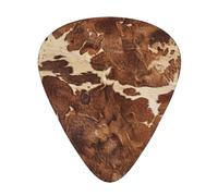 Brown Cowhide - Guitar Picks-12 Pack Includes Thin, Medium & Heavy Gauges, Best Gift for Guitar Lovers