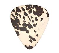 Brown Cowhide &Guitar Picks Pack Of 12,Comfortable Feel, Smooth Edges, Abrasion,Suitable For Guitar, Ukulele, Etc.