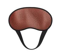 Brown Cowhide Print Black Out Eye Mask for Sleeping Airplane, Sleep Mask Polyester for Home and Travel
