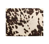 Brown Cowhide Printed,500 Pieces Puzzles for Adults-Wooden Jigsaw Puzzle for Adults Elderly