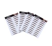 Brown D Eyebrow 4pcs Hair-like Stickers Water Transfer Girl
