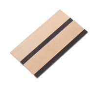Brown Dobro Resophonic Bridge Saddle Cut and Slotted Wood F08 | Maple and Ebony Style, Acoustic Guitar Part, Squareneck Resonator Fit, Replacement Piece
