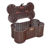 Brown Dog Bone Shaped Storage Hamper Basket - new puppy gift basket, dog gift hamper (2 size options) (Large)
