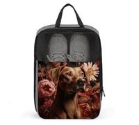 Brown Dog Shoe Bag Travel Shoe Organizer Water-Resistant Shoe Pouch with Zipper Sneaker Dust Bag, gray, One Size, Modern