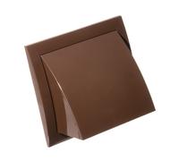 Brown Duct Cowl 150mm x 150mm with 100mm Flange and Gravity Flap