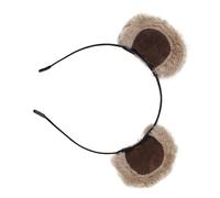 Brown Ear Headband - Adjustable, Cute and Funny Headband, Bear Costume, High Density Faux + Soft Reinforced Polymer Protection | Set pe