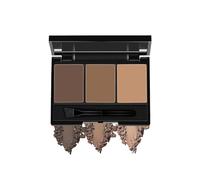 Brown Eyebrow Powder kit, 3 Colours Eyebrow Pomade Eyebrow kit Long Lasting Medium Brown Coffee Brow Powder with Brush & Mirror, Dark Brown Eyebrow Filler Eyebrow Tint for Natural Looking