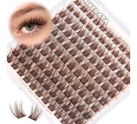 Brown Eyelash Bouquets Delicate Brown Eyelashes Bouquets Fluffy Eyelashes Bouquets Natural Eyelashes C Curl Bundle Eyelash Extensions Pack of 110