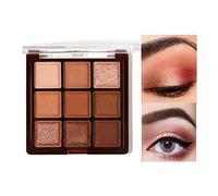 Brown Eyeshadow Palette, Chocolate Nude Eye Shadow Palette For Women, Highly Pigmented Nude Natural Matte Glitter EyeShadow Make-Up palettes, Waterproof Long Lasting Nude Eye Make-Up palettes