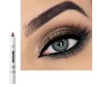 Brown Eyeshadow Stick, Shimmer Pencil Cream Eye Shadow Stick Dark Color, Metallic Smoky Eye Cryon, Pearly Sparkle Shiny Blendable, Highly Pigmented Cool Eye Make Up