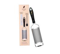 Brown Feather Lemon Zester & Garlic Grater - Microblade Kitchen Hand Zest & Cheese Graters, Micro Plane Food Parmesan Fine Handheld Ginger Planer, Good Grips Pro Citrus & Chocolate Coconut & Rotary
