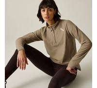 Brown female 10 Regatta Women's Montes Half-Zip Fleece Brown, Size: 10