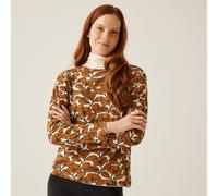 Regatta Women's Orla Kiely Long Sleeve Winter Tee in Brown | Size: 10 Regatta Brown 10