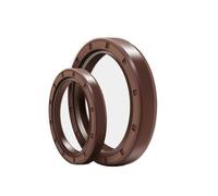 Brown FKM Framework Oil Seal TC Fluoro Rubber Gasket Rings Cover Double Lip with Spring for Bearing ID*OD* 26/27/28/29/30MM(30x43x8(2pcs))