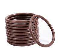 Brown FKM O Ring Seal 122mm x 115mm x 3.5mm, 122mm OD, 115mm ID, 3.5mm Width O-Ring Seal Gaskets, Pack of 5