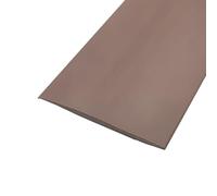 Brown, Flat Laminate to Tile Threshold Bar, PVC Transition Profile, Self-Sticking Vinyl Edge Trim for Floor Gap, Carpet to Floor Seam Joining Strip
