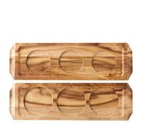 Brown Flight Acacia Wooden Beer Board 11.5 x 3.5" (Each)