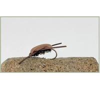Brown Foam Beetles Trout Flies, Gum Beetles, great movement choice of sizes, Best Beetle Flies, Surface fishing flies (12, 12)