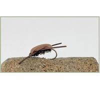 Brown Foam Beetles Trout Flies, Gum Beetles, great movement choice of sizes, Best Beetle Flies, Surface fishing flies (6, Mixed)