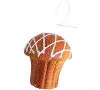 Brown Foam Tree Decorations 6pcs Modern Art Style(A)