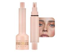 Brown Freckle Stamp Pen for Natural Lifelike Makeup,Liquid Fake Freckles Makeup Tool with Multi-Prong Tip,Quick Dry Waterproof Long Lasting Soft Spot Pens,Five-Point Stamp Design