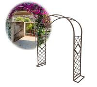 Brown Garden Arch for Weddings & Parties10.5FT x 7.5FT Climbing Plant Trellis Arbor Perfect Outdoor Pergola Decoration for Vines Indoor/Outdoor Events Patio Decor.