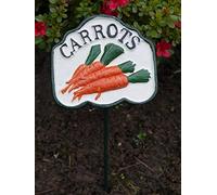 Brown & Ginger Colourful Hand-Painted Veg Signs - Various Styles Available (Carrots)