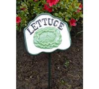 Brown & Ginger Colourful Hand-Painted Veg Signs - Various Styles Available (Lettuce)