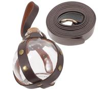 Brown Glass Spherical Potion Bottle with Cork Decorative Prop